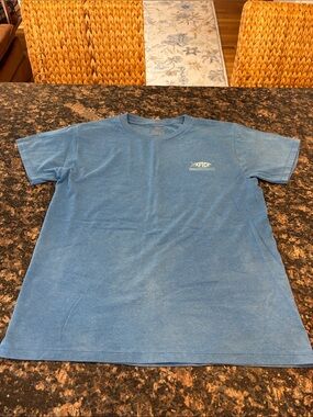 AFTCO youth Short-Sleeve Light Blue Logo Tee